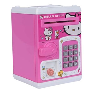 گاوصندوق اثر انگشتی رمز دار باتری خور طرح هلو کیتی مدل 3002